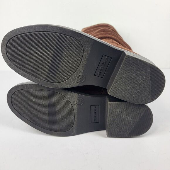 Steve Madden Jcecee Brown Faux Suede Boot Winter Stretchy Comfort Size 4 - Picture 12 of 12